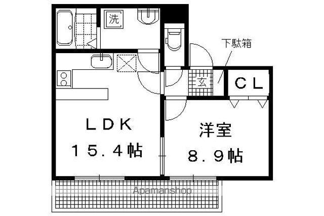 プレ・ディオス京大前(1LDK/4階)の間取り写真