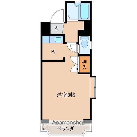 ハーバープレステージ(ワンルーム/5階)の間取り写真