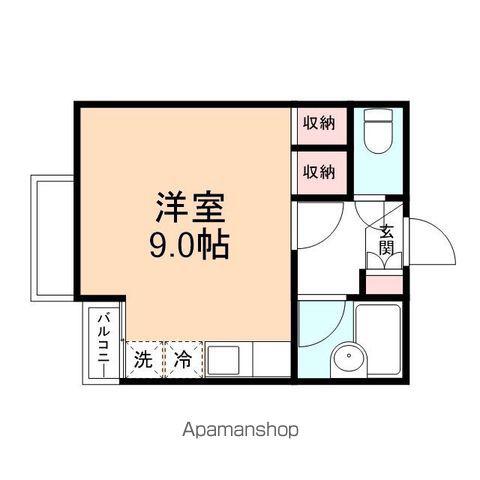 マイタウン五福(ワンルーム/2階)の間取り写真