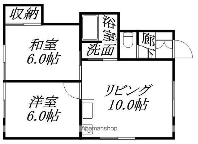 パークハウス林NO.2(2LDK/1階)の間取り写真