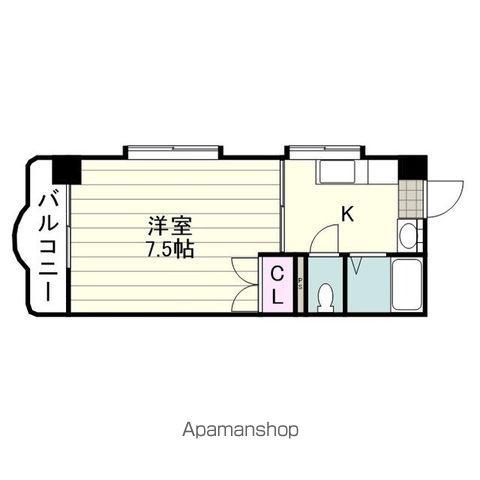 アーバンハイツ荒田(1K/2階)の間取り写真