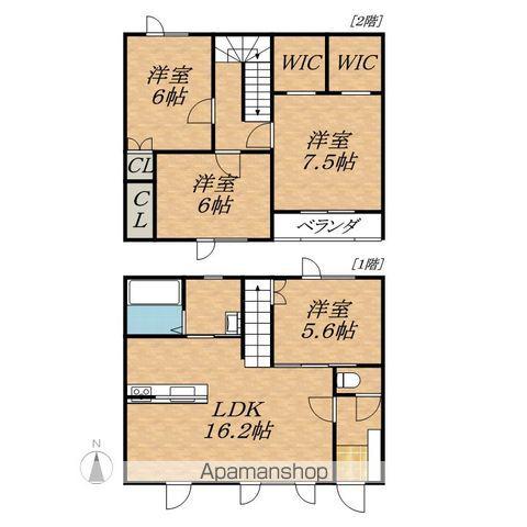 根室本線 池田駅(北海道) 徒歩19分 2階建 築6年(4LDK)の間取り写真