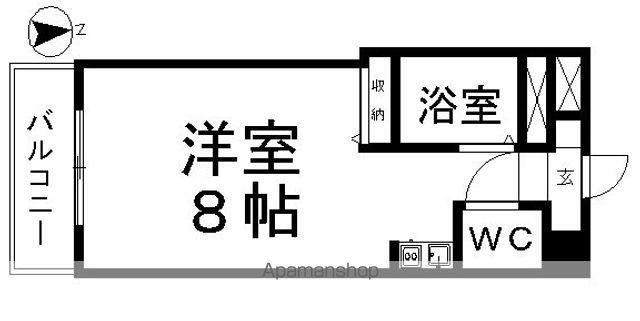 グランヴィア徳川(ワンルーム/5階)の間取り写真