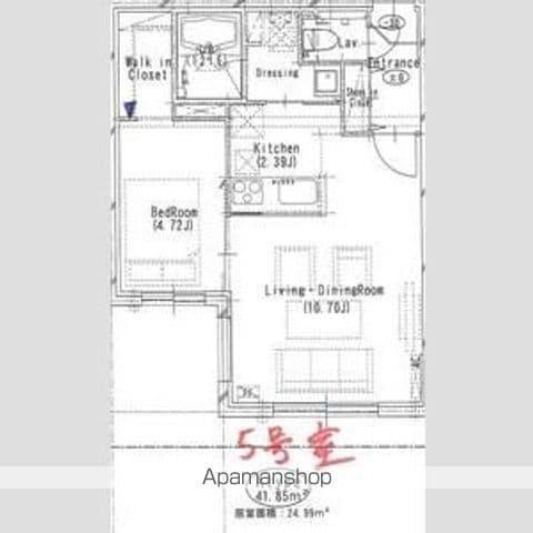ゼスティN32(1LDK/4階)の間取り写真