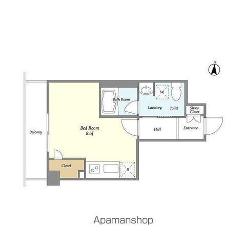 アーバンフォート住吉(ワンルーム/3階)の間取り写真