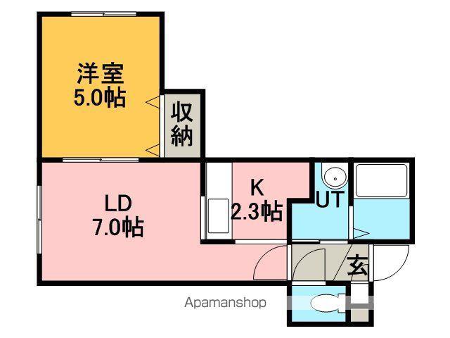 サンテラス星置Ⅴ(1LDK/2階)の間取り写真