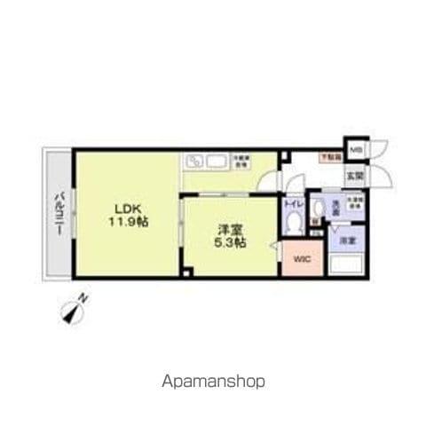 ミリアビタ大森台(1LDK/2階)の間取り写真