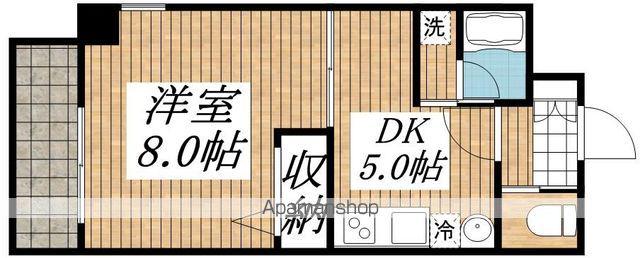 ステータス立川(1DK/7階)の間取り写真
