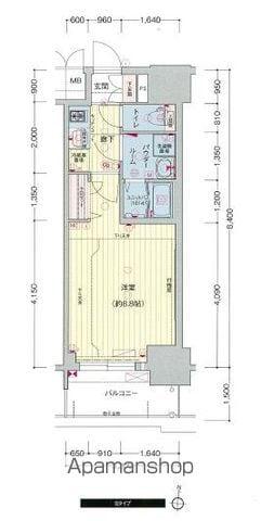 プレサンス錦通 THE 葵(1K/11階)の間取り写真