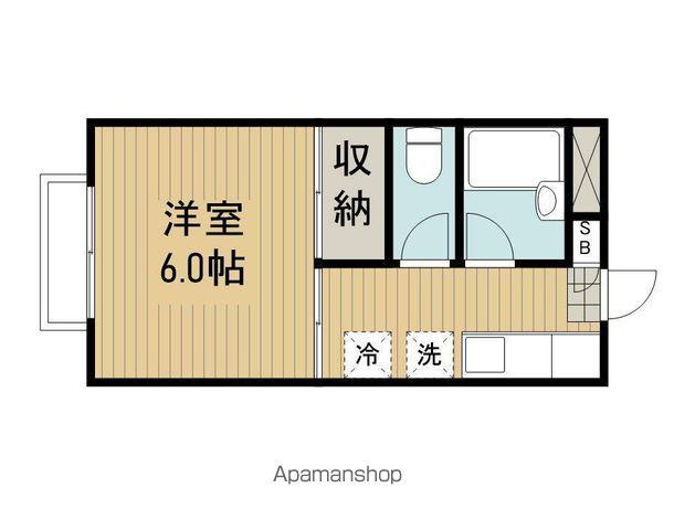 ウィンドフォート(1K/2階)の間取り写真