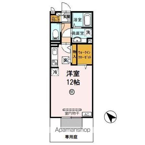 ソフィアルーチェ(ワンルーム/1階)の間取り写真