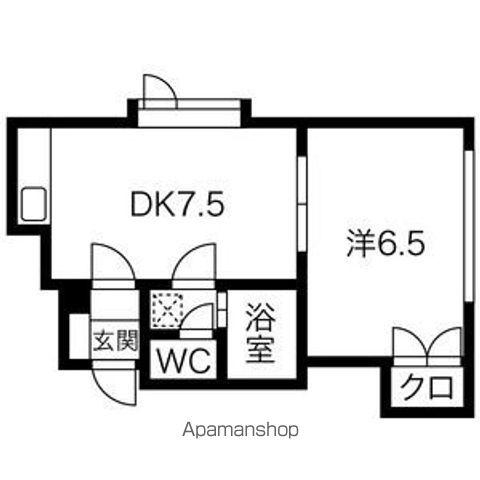 シェーンブルン北26条(1DK/2階)の間取り写真