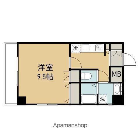 クレスト高円寺(1K/6階)の間取り写真