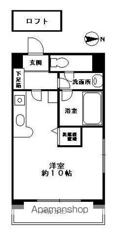 ロマネスク六本松第3(ワンルーム/11階)の間取り写真