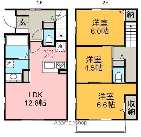 コージーハウスA(3LDK/1階)の間取り写真