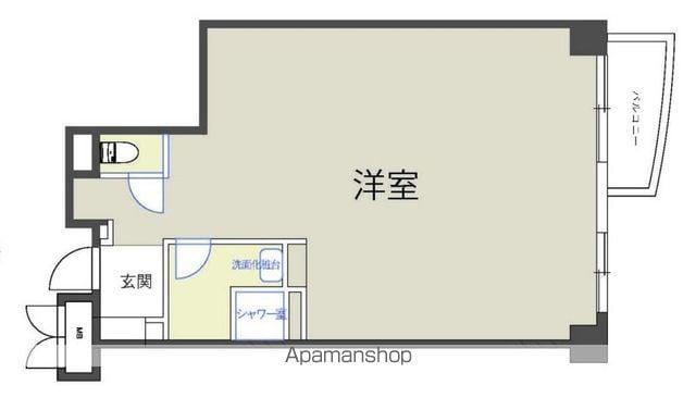 アロープラザ原宿(1LDK/3階)の間取り写真