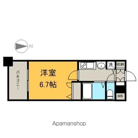 プレサンス泉セントマーク(1K/4階)の間取り写真