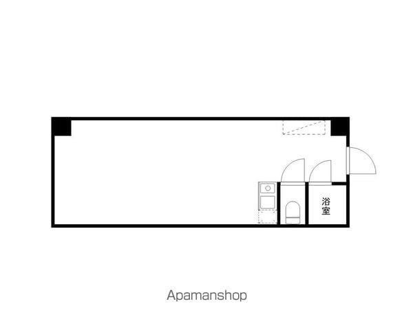 森ビル(ワンルーム/4階)の間取り写真