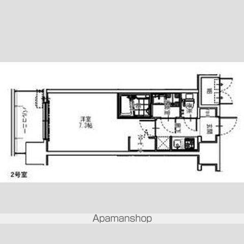 S-RESIDENCE大阪同心(1K/15階)の間取り写真