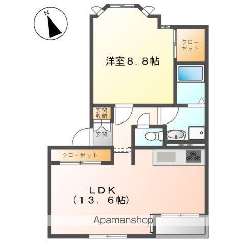 ピュア・コートⅡ(1LDK/1階)の間取り写真