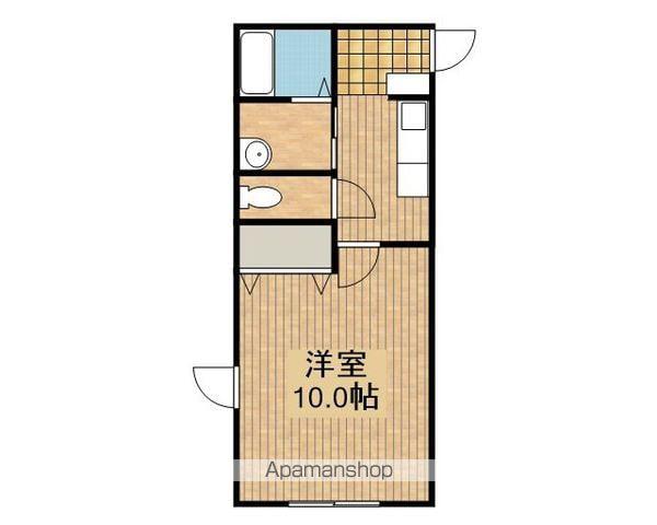 グーヴェルネ(1K/2階)の間取り写真