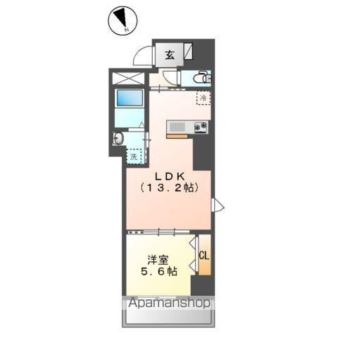 南砂3丁目店舗マンション工事(1LDK/2階)の間取り写真