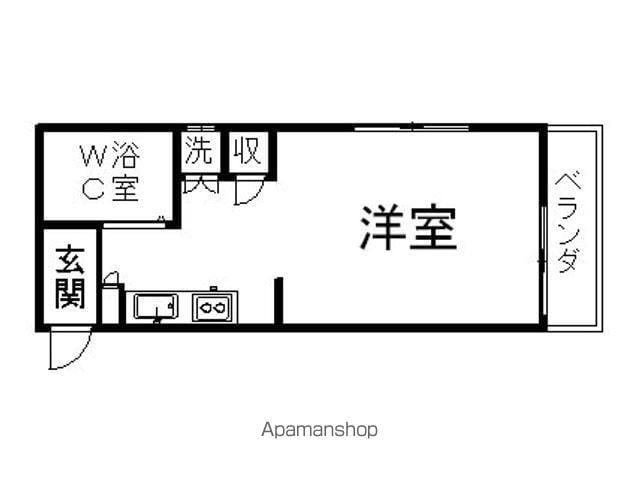メイプル安東(ワンルーム/1階)の間取り写真
