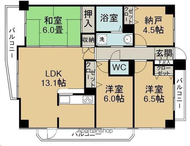 ニューヒルハウス(3SLDK/5階)の間取り写真