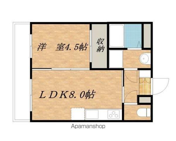 リエール(1LDK/4階)の間取り写真