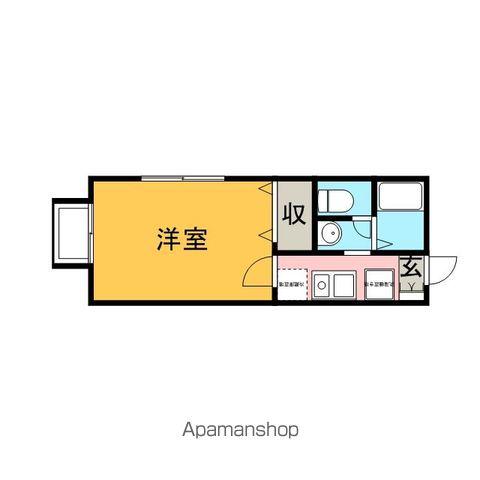 サンローズ(1K/2階)の間取り写真