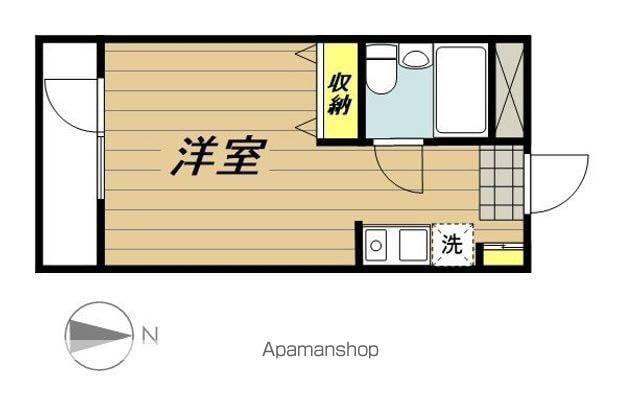 ハイツやすひろ(ワンルーム/2階)の間取り写真