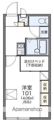 レオパレスプレシオ21C(1K/1階)の間取り写真