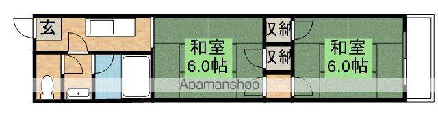 コーポMT(2K/1階)の間取り写真