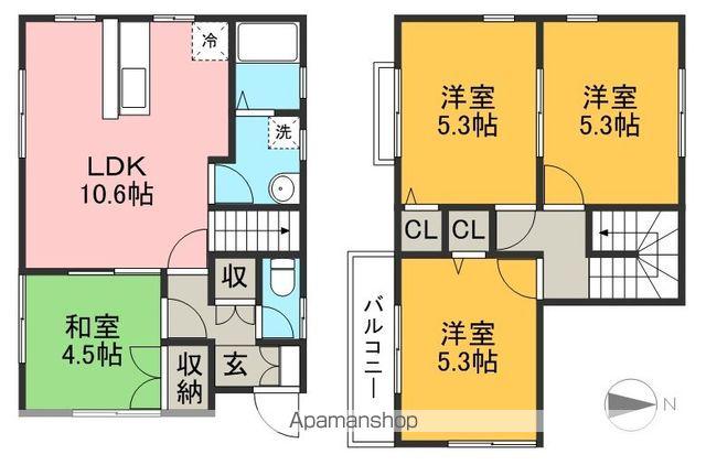 とさでん交通伊野線 上町五丁目駅 徒歩15分 2階建 築12年(4LDK)の間取り写真