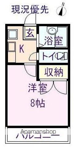 アンジェラ(1K/3階)の間取り写真