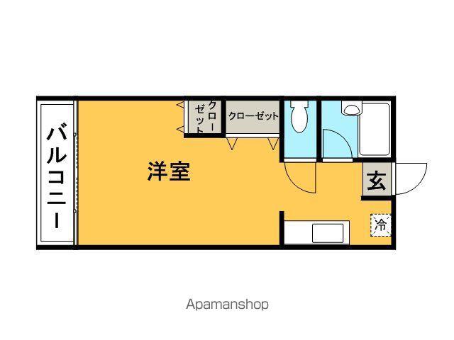 東洋第一ビル(ワンルーム/4階)の間取り写真