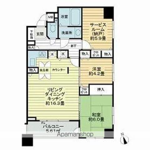 パレソレイユ上北沢(2SLDK/3階)の間取り写真