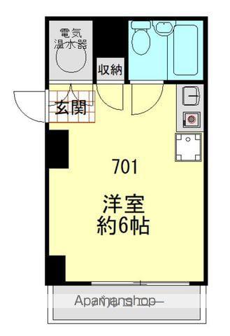 ライオンズマンション八丁堀 7階階 間取り