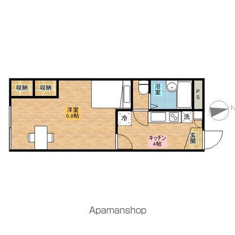 レオパレスネージュ(1K/1階)の間取り写真