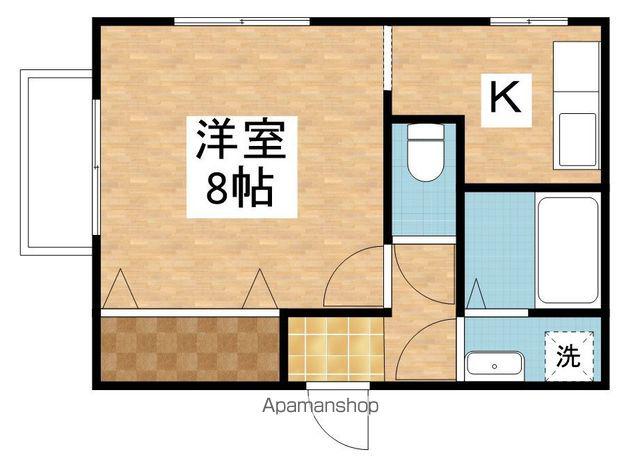 コーポたんぽぽ(1K/2階)の間取り写真