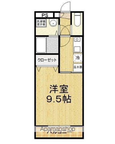 ドリームロード(1K/2階)の間取り写真