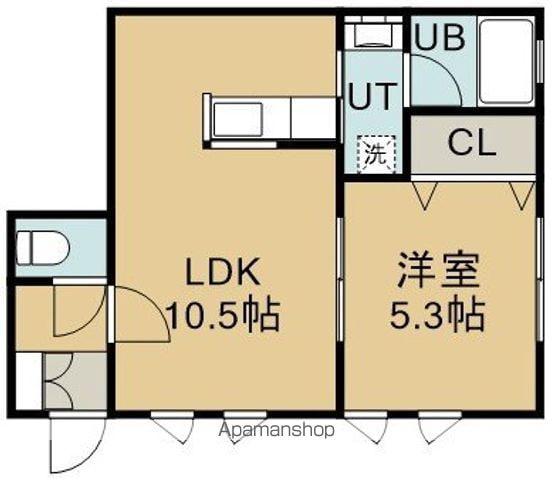 アンダンテ(1LDK/2階)の間取り写真