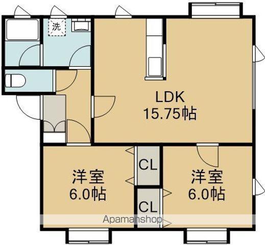 パールハウス(2LDK/3階)の間取り写真