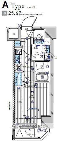 メインステージ東上野 7階階 間取り