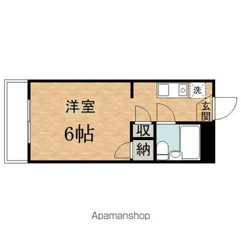 トラストビラ多摩センター(ワンルーム/2階)の間取り写真