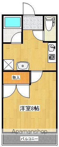 アグリフォーリオ天神(1K/2階)の間取り写真