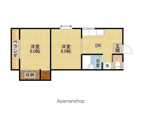 エスポワール畑沢(2K/1階)の間取り写真