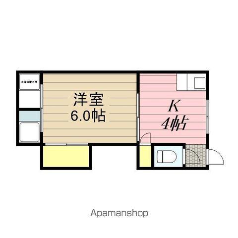 BELL FLORA(1K/3階)の間取り写真