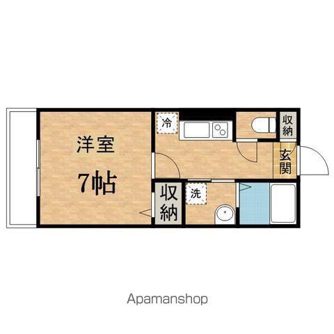 豊ヶ丘バーゼル館(1K/1階)の間取り写真