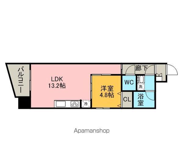ザ・グラッシーズ(1LDK/2階)の間取り写真